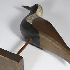 Vintage Shorebird Decoy with Glass Eyes