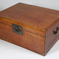 Antique Chinese Leather Trunk