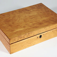Antique Bird Eye Maple Lift Top Box