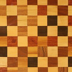 Vintage Multi-Wood Inlaid Gameboard