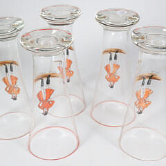 Set of Five English Fox Hunter Pilsners