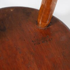 Two Antique American Milking Stools