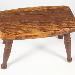Two Antique American Milking Stools