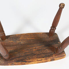 Two Antique American Milking Stools