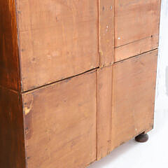 English Mahogany Brass Bound Two Part Campaign Chest, 19th Century