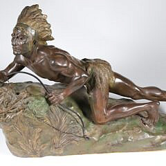 Native American Bronze Sculpture