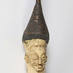 Carved Bone Tribal Pipe, 19th Century