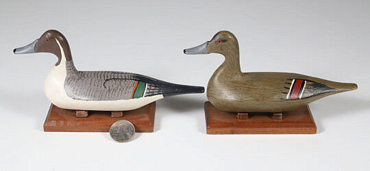 42592 Pair John Carriere Hen and Drake Decoys A_IMG_5008