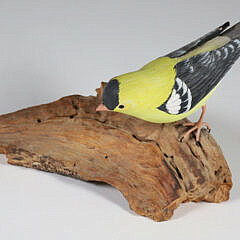 Robert Swan Vintage Golden Finch Decoy, circa 1971