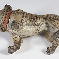 Antique Cold Painted Speltre Bulldog