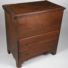 Diminutive Pine Mule Chest, 19th Century