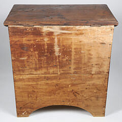 American Diminutive Pine Two Drawer Blanket Chest, 19th Century