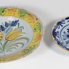 Delft Blue and White Plate, circa 1730