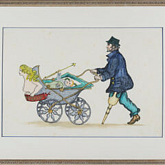 Contemporary Nautical Lithograph "Ahab and Son"