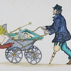 Contemporary Nautical Lithograph “Ahab and Son”