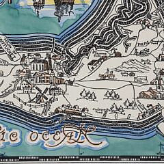 Fred Gardner Print “A Decorative Map of Nantucket Island”, circa 1933