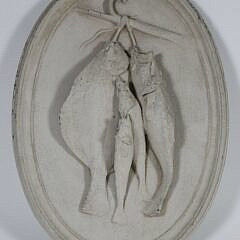 Concrete Oval Fish Hanging Plaque
