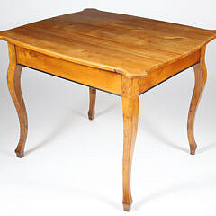 Biedermeier One Drawer Side Table, 19th Century