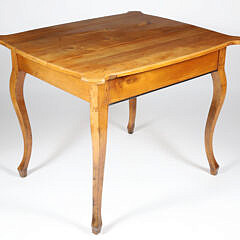 Biedermeier One Drawer Side Table, 19th Century