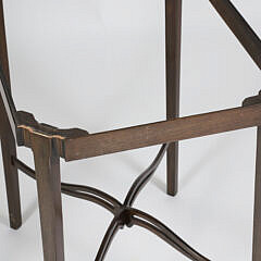 Pair of Chippendale Style Pierced Gallery Tray Trop Stands, 19th Century