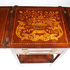 Continental Marquetry Work Stand, 19th Century