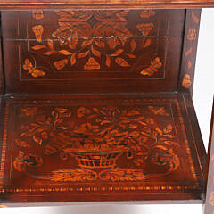 Continental Marquetry Work Stand, 19th Century