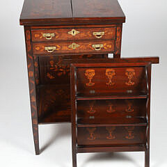 Continental Marquetry Work Stand, 19th Century