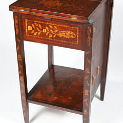 Continental Marquetry Work Stand, 19th Century