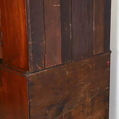 New England Inlaid Mahogany Secretary Bookcase, circa 1800-1810