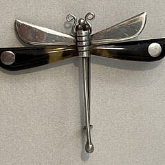 26-4957 Taxco Sterling Dragon Fly Pin A_IMG_7353