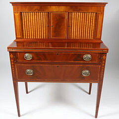 Boston Federal Tambor Desk Circa 1800