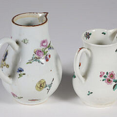 Two 18th Century Worcester Porcelain Creamers