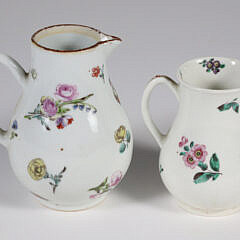 Two 18th Century Worcester Porcelain Creamers
