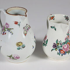 Two 18th Century Worcester Porcelain Creamers