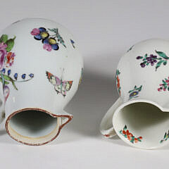 Two 18th Century Worcester Porcelain Creamers