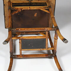 Bamboo and Lacquered Sewing Stand, 19th Century