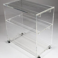 Modern Acrylic Bar Cart, Akko Design Collection