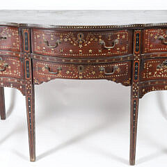 4-5481 Mahogany Bone Inlaid Side Board A_IMG_8488