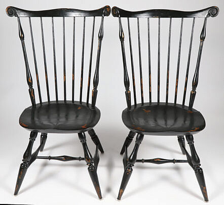41-4936 Pair of Warren Chair Works Windsor Style Chairs A_IMG_7906
