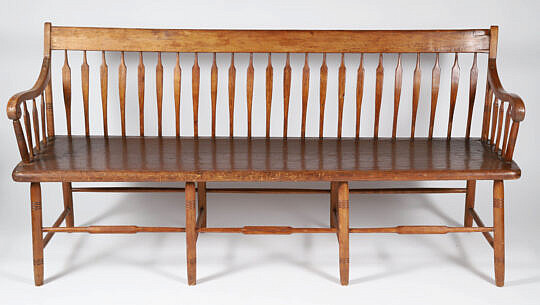 42-5450 American Arrow Back Settee A IMG_8026