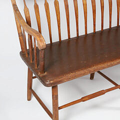 American Arrowback Settee, early 19th Century