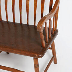 American Arrowback Settee, early 19th Century