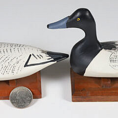 42592C Pair John Carriere Mini Duck Decoys A_IMG_5013