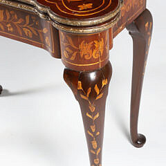 Dutch Marquetry Games Table, 19th Century