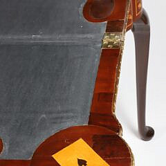 Dutch Marquetry Games Table, 19th Century