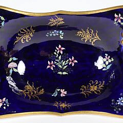 Pair Continental Porcelain Sweet Meat Dishes, 19th Century