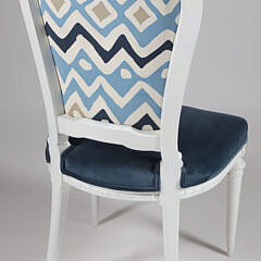 Set of Four French Upholstered Side Chairs