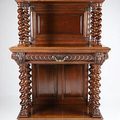 Sauvrezy Carved Two Tier Cabinet 19th Century