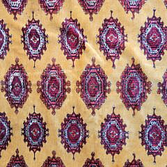 Vintage Bokara Hand Knotted Wool Carpet