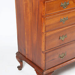 New Hampshire Dunlap School Cherry Chest on Chest, 18th Century